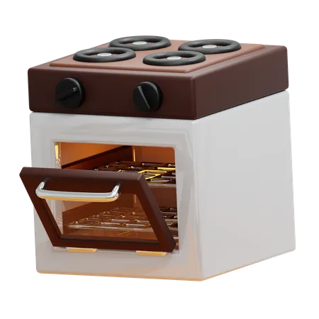 Electric Stove  3D Icon