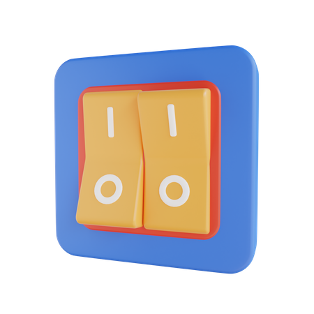 Electric Switch  3D Icon