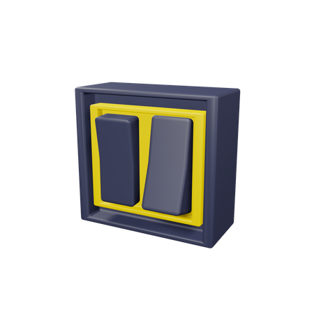 Electric switch  3D Illustration