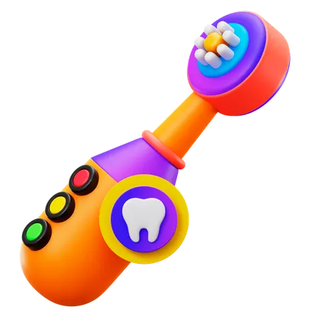 Electric Toothbrush 3D Icon