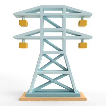 Electric Tower  3D Icon