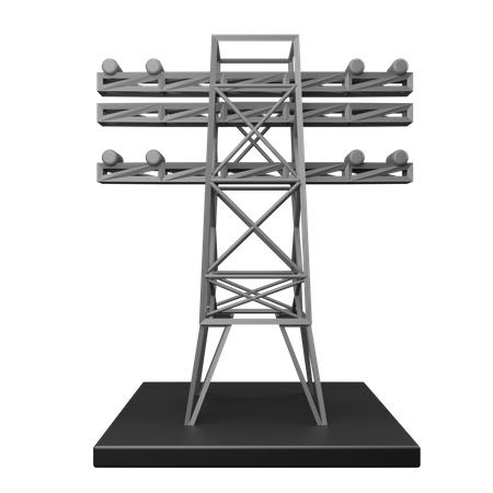 Electric Tower  3D Icon