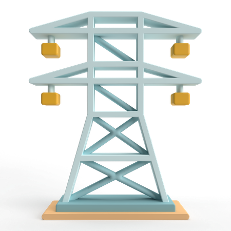 Electric Tower  3D Icon