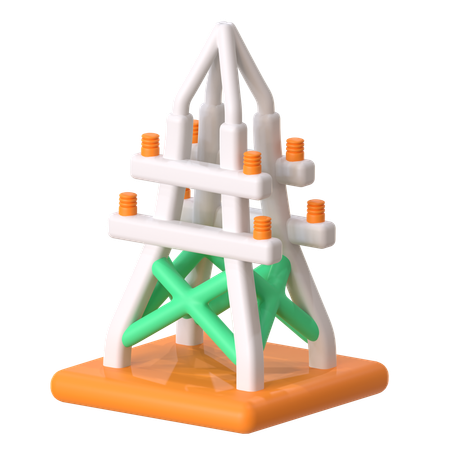 Electric Tower  3D Icon