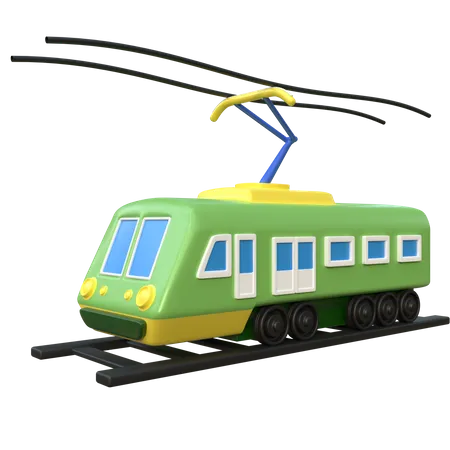 Electric Train  3D Icon