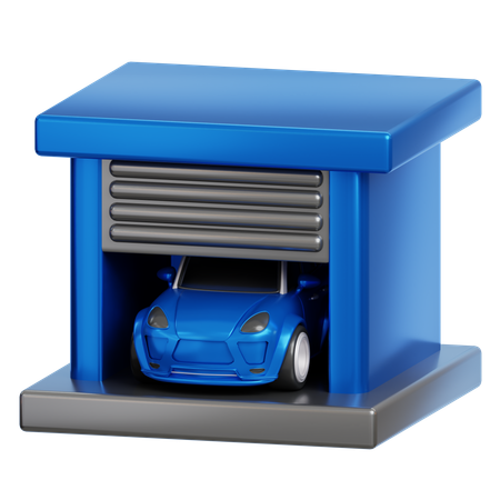 Electric Vehicle  3D Icon