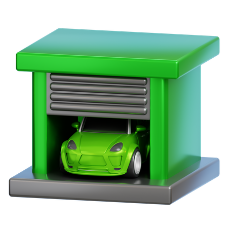Electric Vehicle  3D Icon