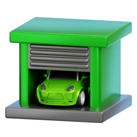 Electric Vehicle  3D Icon