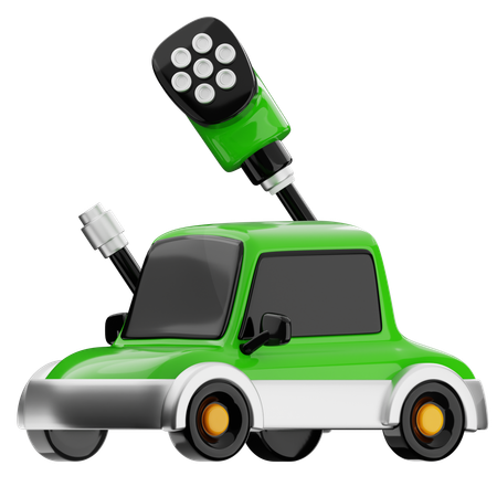 Electric Vehicle  3D Icon