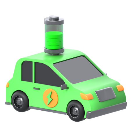 Electric Vehicle  3D Icon