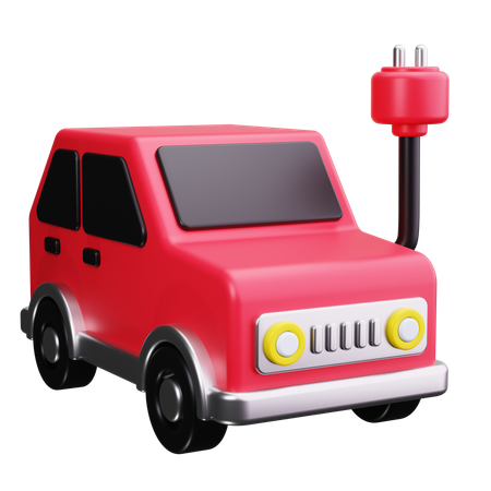 Electric Vehicle  3D Icon