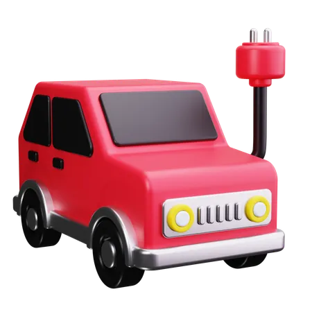 Electric Vehicle  3D Icon