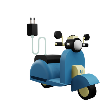 Electric Vehicle  3D Icon