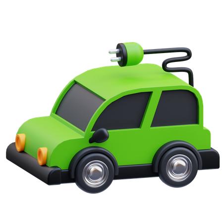 Electric Vehicle  3D Icon