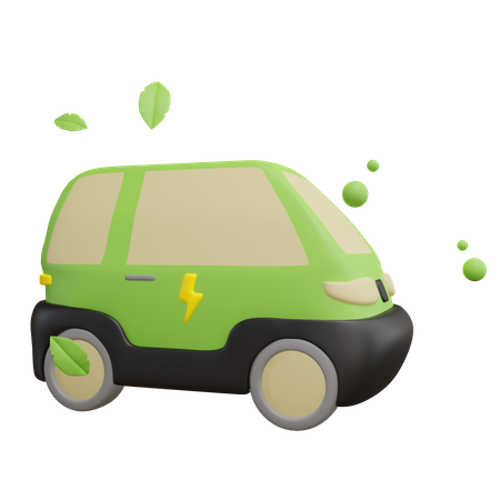 Electric Vehicle  3D Icon