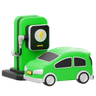 3d electric vehicle logo