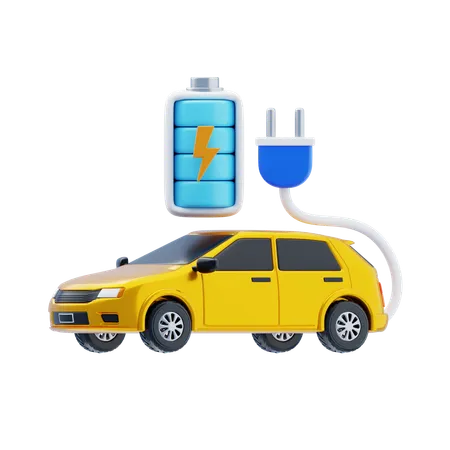 電気自動車（EV）  3D Icon