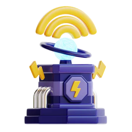 Electric Wireless  3D Icon