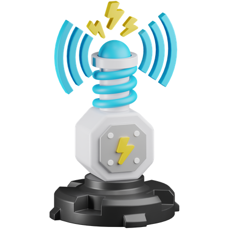 Electric Wireless  3D Icon