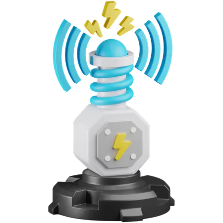 Electric Wireless  3D Icon