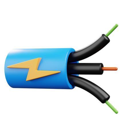 Electrical Cable  3D Icon