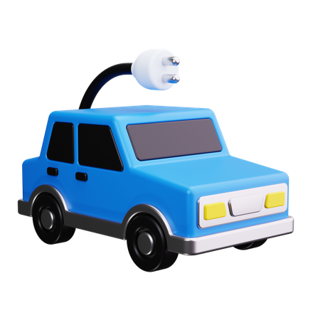 Electrical Car  3D Icon