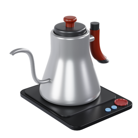Electrical Hot Water Kettle 3D Illustration