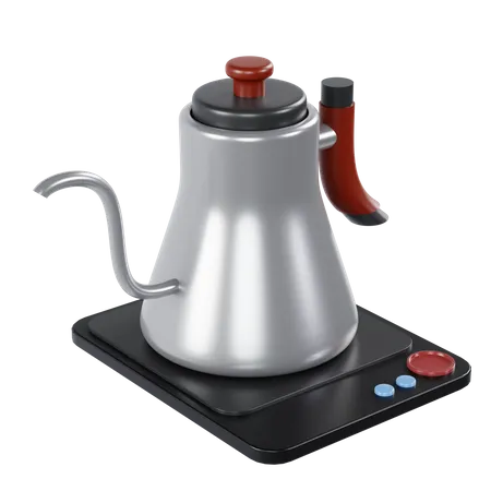 Electrical Hot Water Kettle  3D Illustration