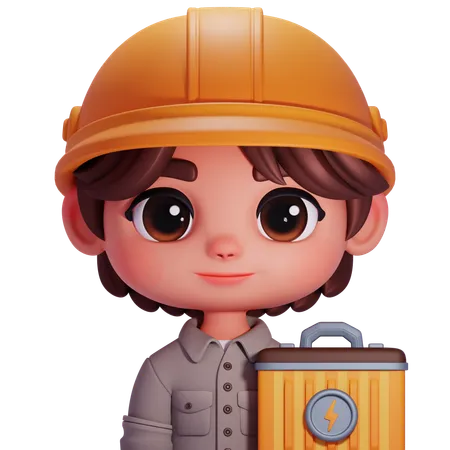 Electrician  3D Icon