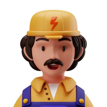 Electrician  3D Icon