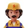 graphics of electrician worker