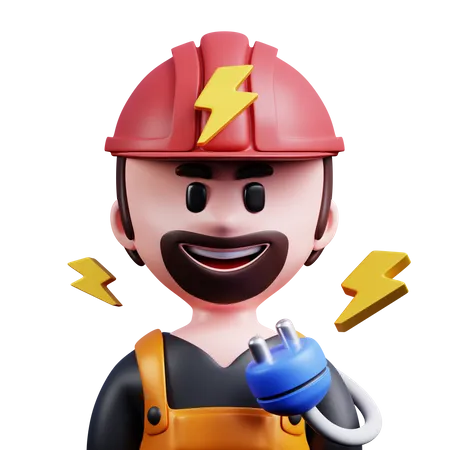 Electrician  3D Icon