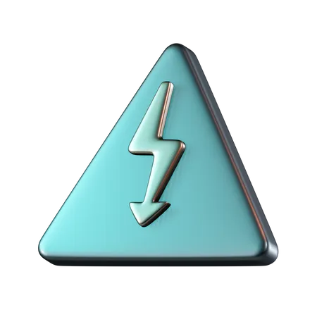 Electricidad de alto voltaje  3D Icon