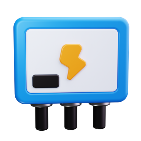 Poder electrico  3D Icon