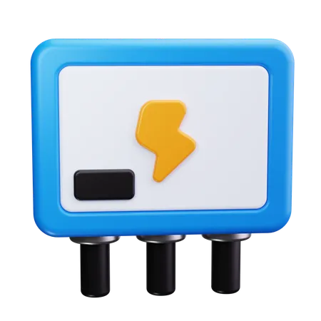 Poder electrico  3D Icon