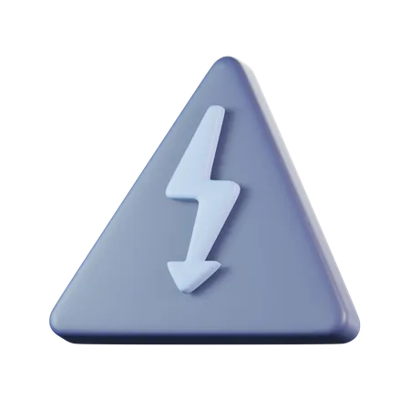 Électricité haute tension  3D Icon