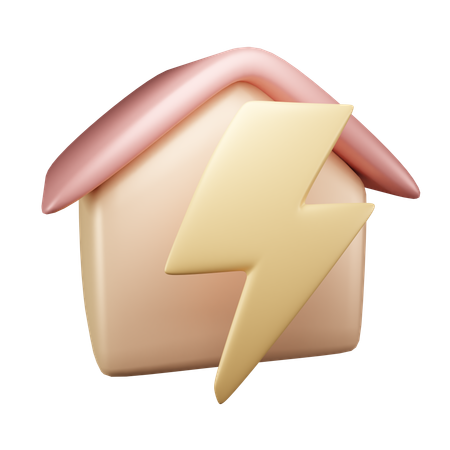 Électricité domestique  3D Icon