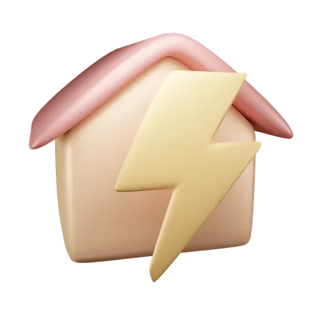 Électricité domestique  3D Icon