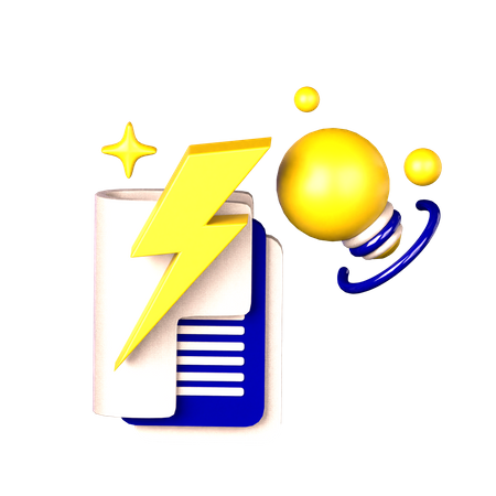 Electricity Bill  3D Icon