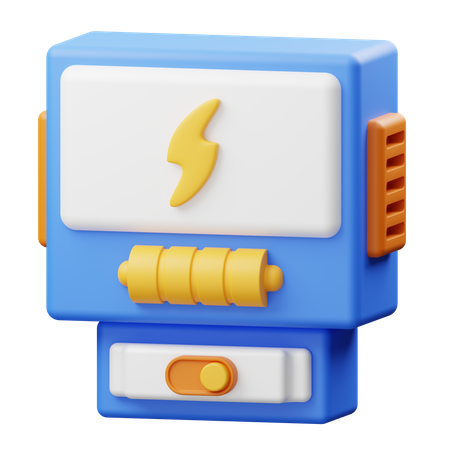 Electricity Meter  3D Illustration