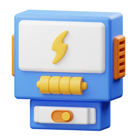 Electricity Meter  3D Illustration