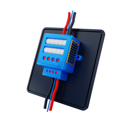 Electricity Meter  3D Illustration