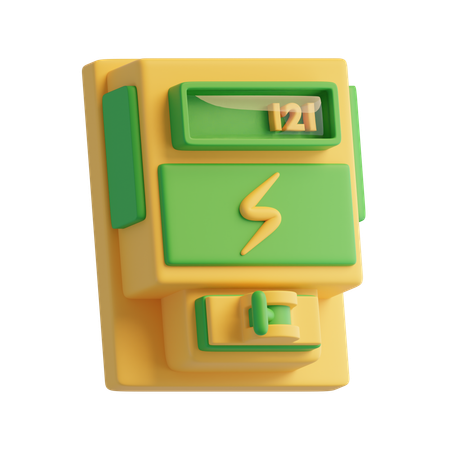 Electricity Meters  3D Icon