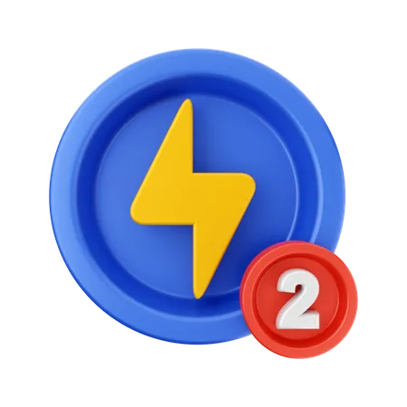 Electricity Notification 3D Icon