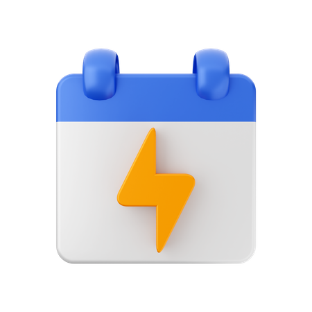Electricity Payment Day 3D Icon