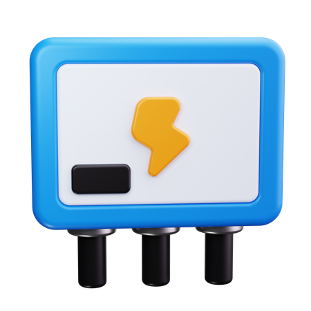 Electricity Power  3D Icon