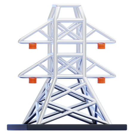 Electricity Pylon  3D Icon