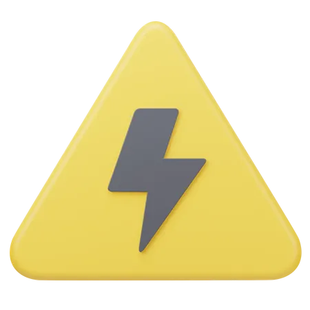 Electricity Sign  3D Icon