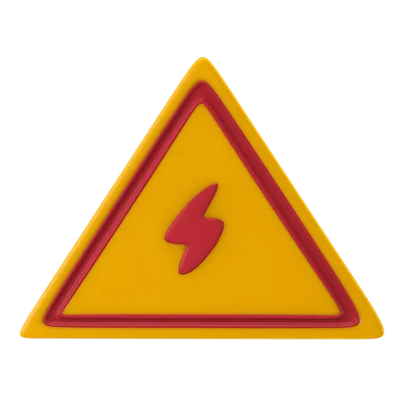 Electricity Sign  3D Icon