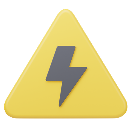 Electricity Sign  3D Icon